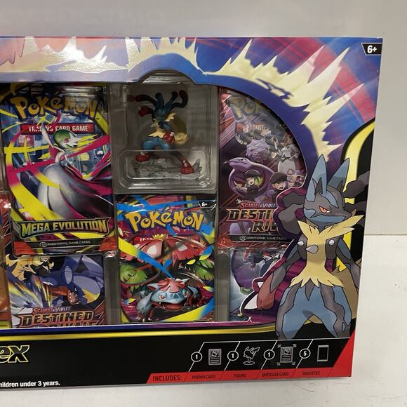 Pokemon TCG Mega Lucario ex Premium Figure Collection Box Factory Sealed NEW - Picture 4 of 6